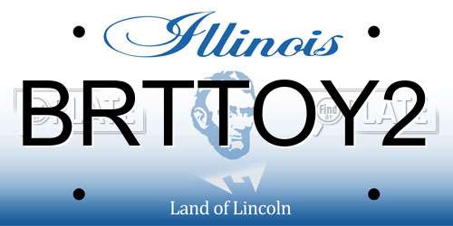 BRTTOY2 Illinois License Plate