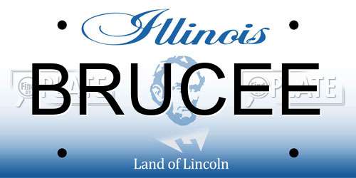 BRUCEE Illinois License Plate