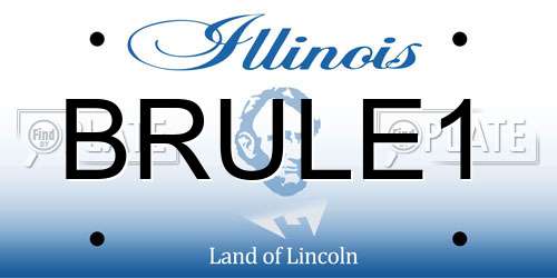 BRULE1 Illinois License Plate