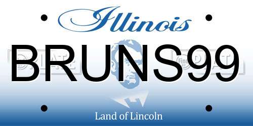 BRUNS99 Illinois License Plate