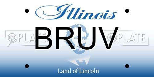 BRUV Illinois License Plate