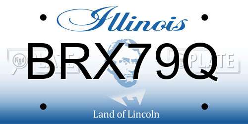 BRX79Q Illinois License Plate