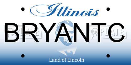 BRYANTC Illinois License Plate