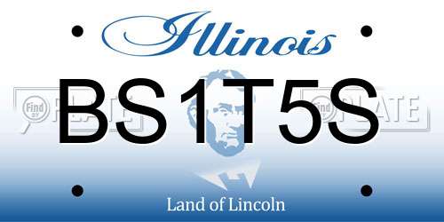BS1T5S Illinois License Plate