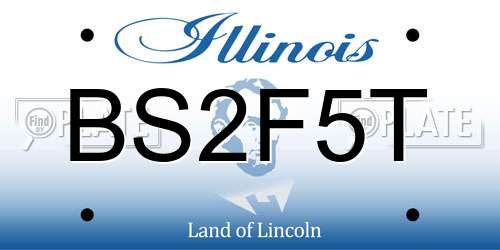 BS2F5T Illinois License Plate