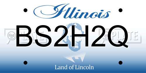 BS2H2Q Illinois License Plate