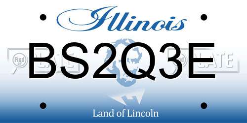 BS2Q3E Illinois License Plate