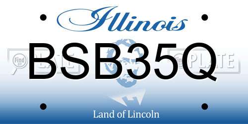 BSB35Q Illinois License Plate
