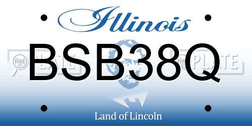 BSB38Q Illinois License Plate
