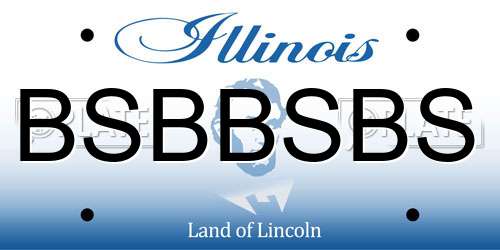BSBBSBS Illinois License Plate