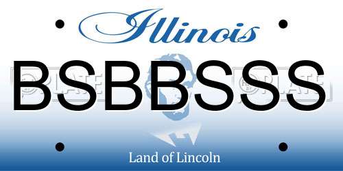 BSBBSSS Illinois License Plate