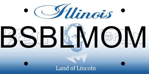 BSBLMOM Illinois License Plate