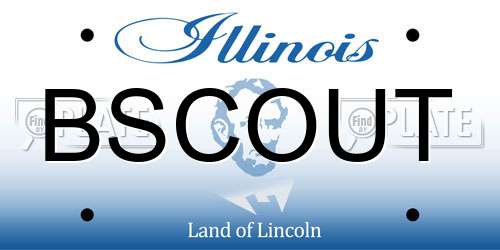 BSCOUT Illinois License Plate