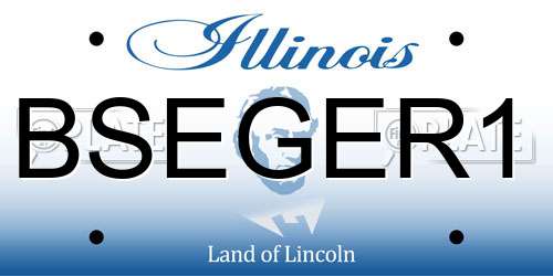 BSEGER1 Illinois License Plate