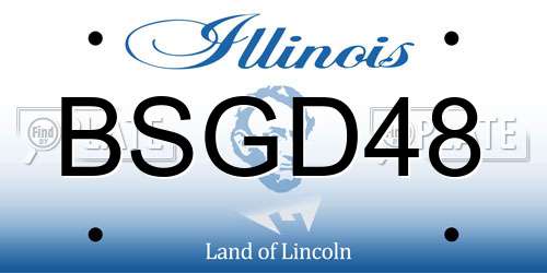 BSGD48 Illinois License Plate