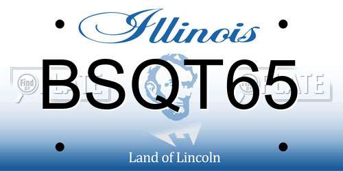 BSQT65 Illinois License Plate