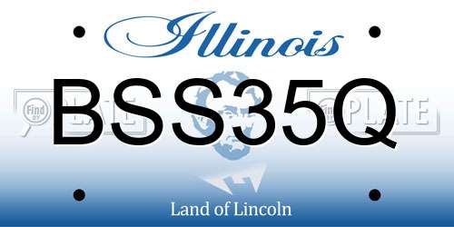 BSS35Q Illinois License Plate