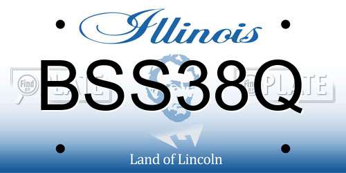 BSS38Q Illinois License Plate