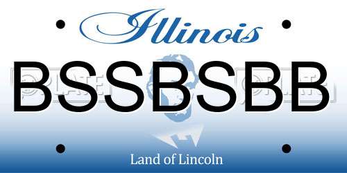 BSSBSBB Illinois License Plate