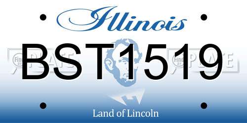 BST1519 Illinois License Plate