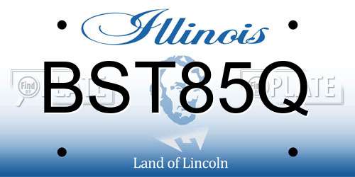 BST85Q Illinois License Plate