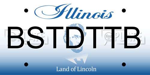 BSTDTTB Illinois License Plate