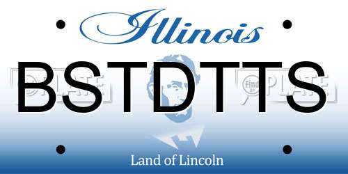 BSTDTTS Illinois License Plate