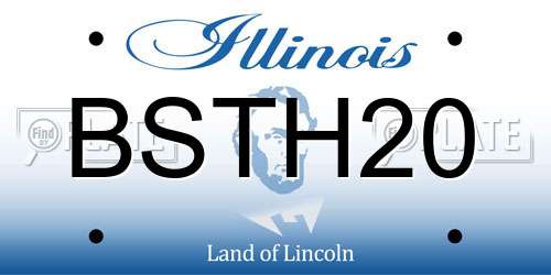BSTH20 Illinois License Plate
