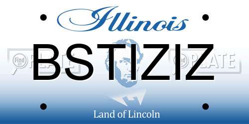 BSTIZIZ Illinois License Plate