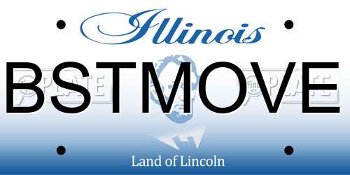 BSTMOVE Illinois License Plate