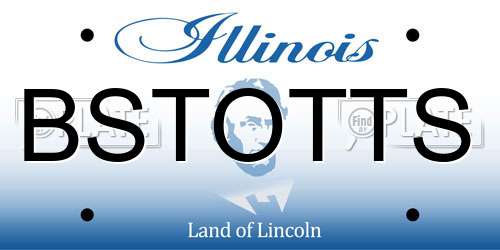 BSTOTTS Illinois License Plate