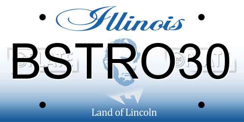 BSTRO30 Illinois License Plate