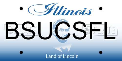 BSUCSFL Illinois License Plate