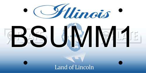BSUMM1 Illinois License Plate