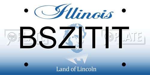 BSZITIT Illinois License Plate