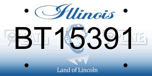 BT15391 Illinois License Plate