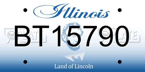 BT15790 Illinois License Plate