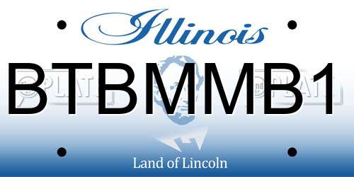 BTBMMB1 Illinois License Plate
