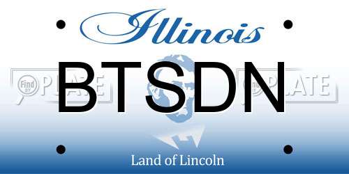 BTSDN Illinois License Plate