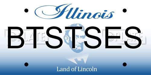 BTSTSES Illinois License Plate