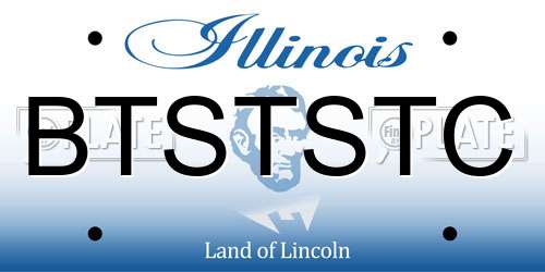 BTSTSTC Illinois License Plate