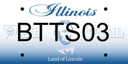 BTTS03 Illinois License Plate