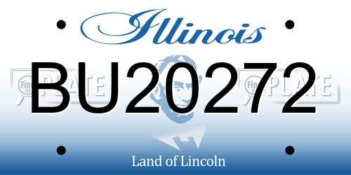 BU20272 Illinois License Plate