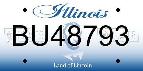 BU48793 Illinois License Plate