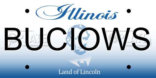 BUCIOWS Illinois License Plate