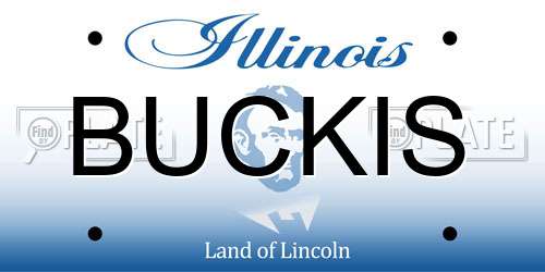 BUCKIS Illinois License Plate