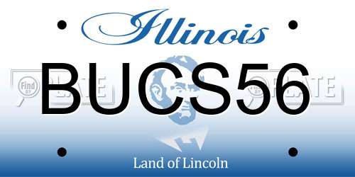 BUCS56 Illinois License Plate