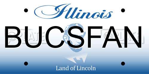 BUCSFAN Illinois License Plate