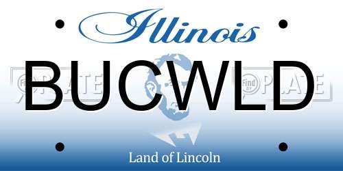 BUCWLD Illinois License Plate