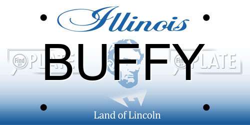 BUFFY Illinois License Plate